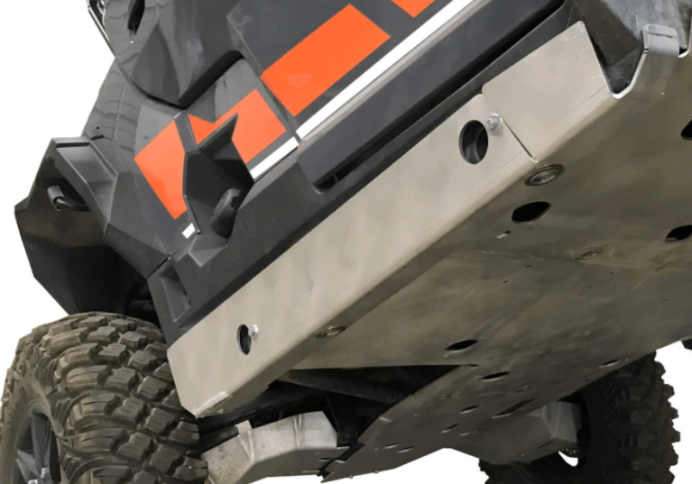 2-Piece Aluminum Rock Slider Skid Plates, 2020-2022 Polaris General Xp 4 1000