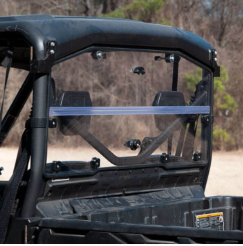 Seizmik Hard Coated Rear Folding Windshield 2016+ CanAm Defender