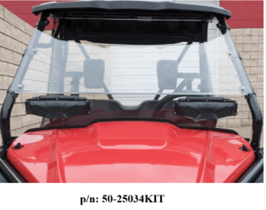 Honda Pioneer 500/700/1000 Seizmik Versa-Vent Hard Coated Front Windshield