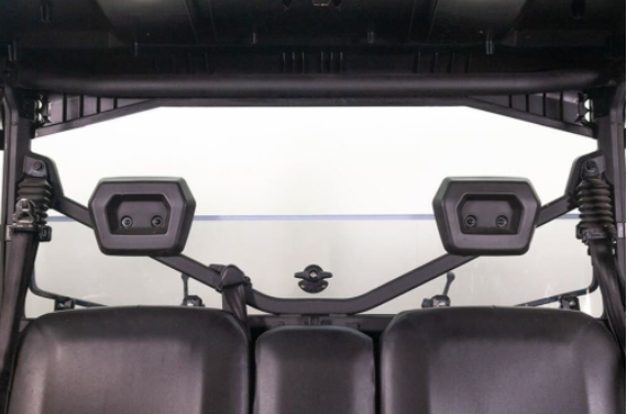 Seizmik Hard Rear Folding Windshield - 2013+ Polaris Ranger 900/1000 Full Size Pro Fit