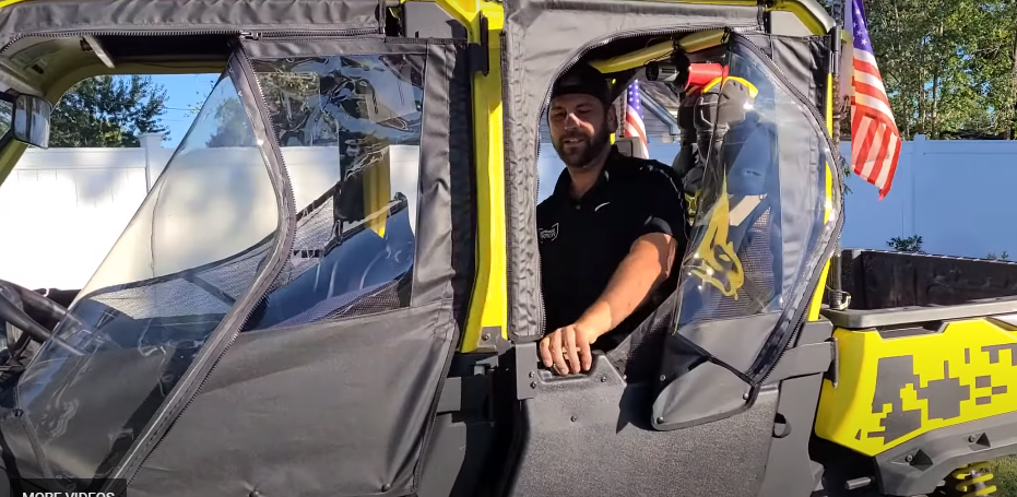 Can-Am Defender Max Framed Upper Soft Doors For OEM Half Doors