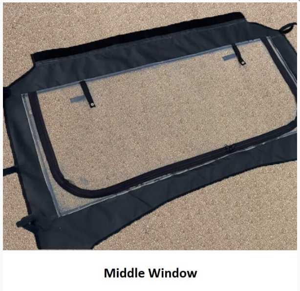 Honda Pioneer Soft Upper Rear Doors, Middle And Rear Windows