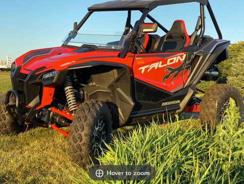 Honda Talon Lower Door Inserts-Dark Tinted