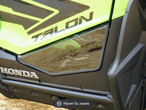 Honda Talon Lower Door Inserts-Dark Tinted