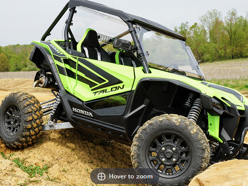 Honda Talon Lower Door Inserts-Dark Tinted