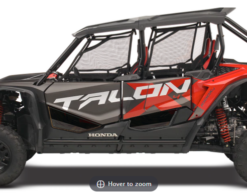 HONDA TALON-4 TINTED LOWER DOOR INSERTS