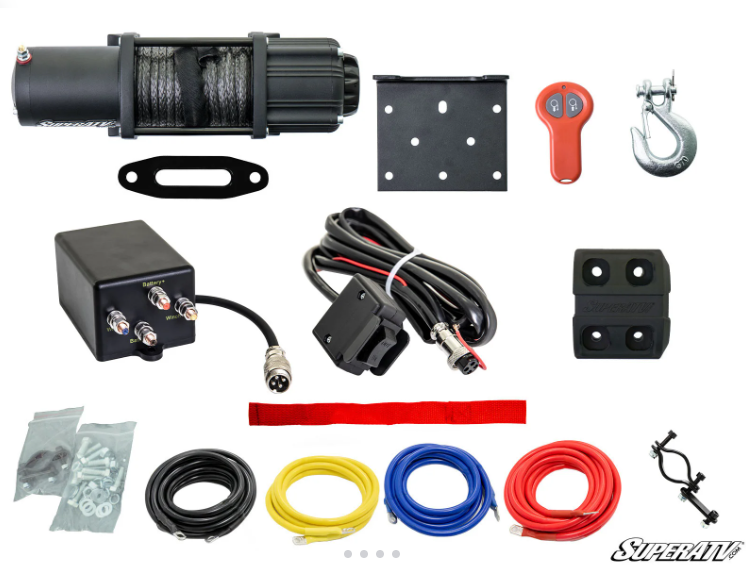 Can Am Maverick Winch Mount +4500lb Winch