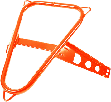 Pro Armor Spare Tire Mount Orange Rust Metallic 2014-21 Polaris Rzr Xp 1000/Turbo