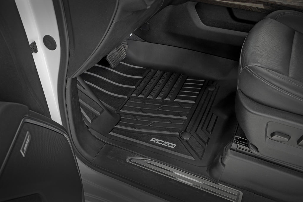 Flex-Fit Floor Mats | FR & RR | FR Bucket | Crew | Chevy/GMC 1500/2500HD/3500HD (19-25 & Classic)