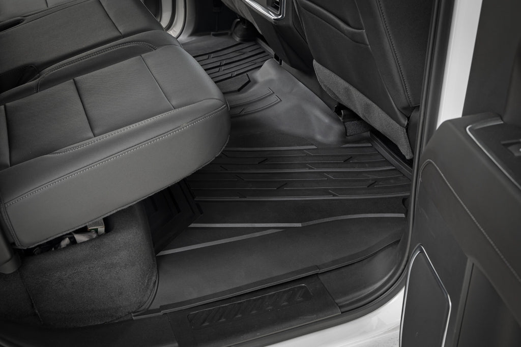 Flex-Fit Floor Mats | FR & RR | FR Bucket | Crew | Chevy/GMC 1500/2500HD/3500HD (19-25 & Classic)