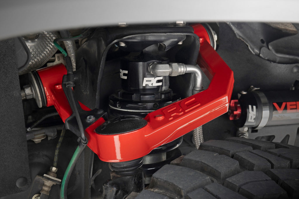 Rough Country Red Forged Upper Control Arms | 3.5" Of Lift | Toyota 4Runner (10-23)/Tacoma (05-23)