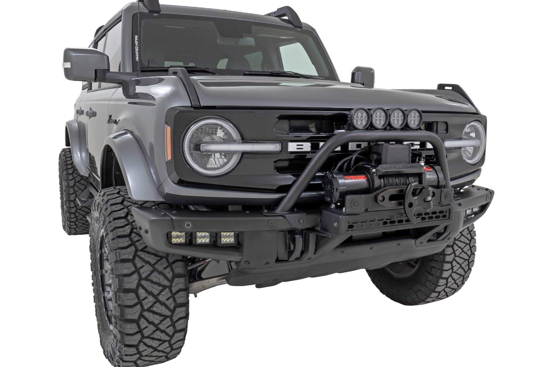 Rough Country Safari Bar | OE Modular Steel | Ford Bronco 4WD (2021-2023)