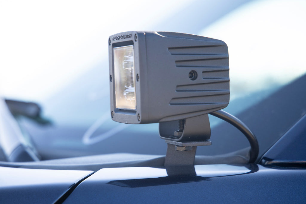Rough Country LED Light | Ditch Mount | 2" Chrome Pair | Wide Angle | Ford F-150 (15-23)