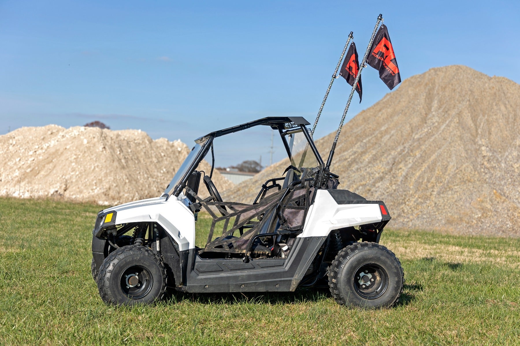 Rough Country LED Whip Light Kit | Bed Mount | Polaris RZR 170 4WD (2009-2022)