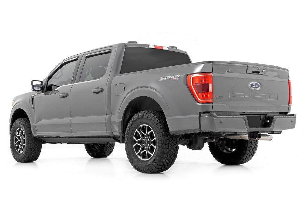 Rough Country Power Running Boards | Lighted | Crew Cab | Ford F-150/F-150 Lightning/Super Duty (15-23)
