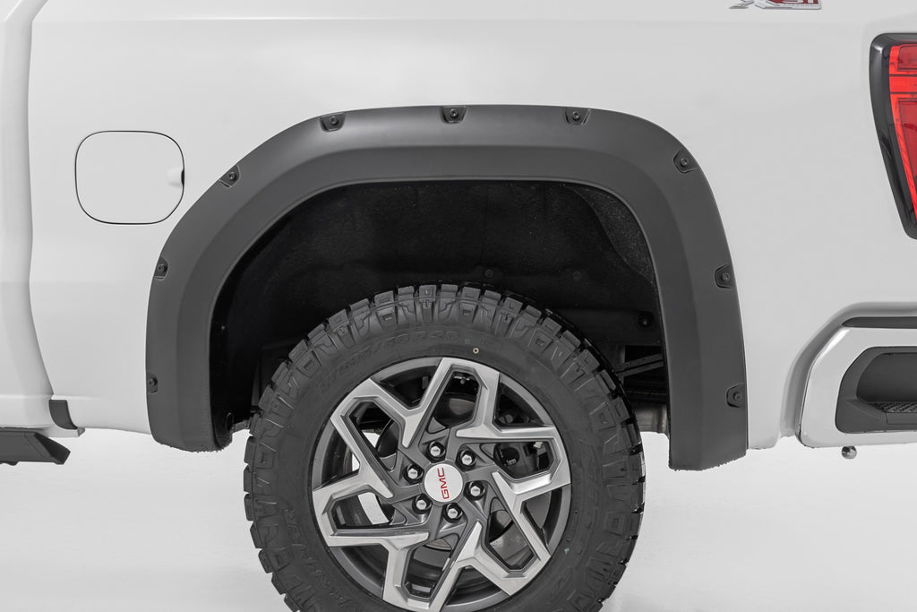 Pocket Fender Flares | G9K Satin Steel | GMC Sierra 1500 2WD/4WD (2019-2025 & Classic)