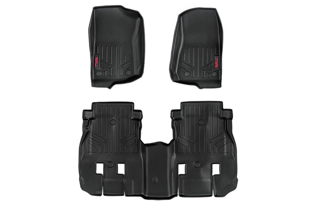 Rough Country Floor Mats | FR & RR | 4 Door | Jeep Wrangler JL 4WD (2018-2023)