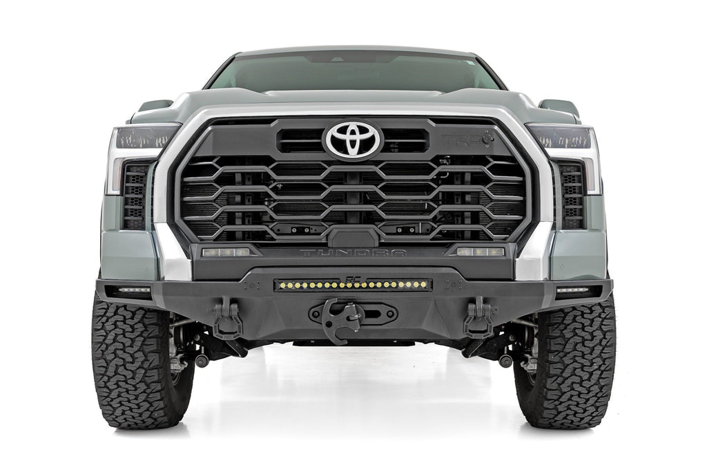 Hybrid Front Bumper | 12000S | Blk LED w/ Amber DRL | Toyota Tundra (22-25)