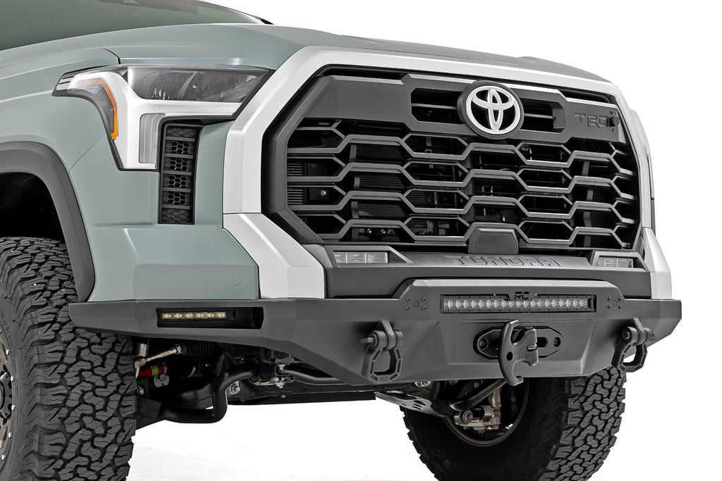 Hybrid Front Bumper | 12000S | Blk LED w/ White DRL | Toyota Tundra (22-25)