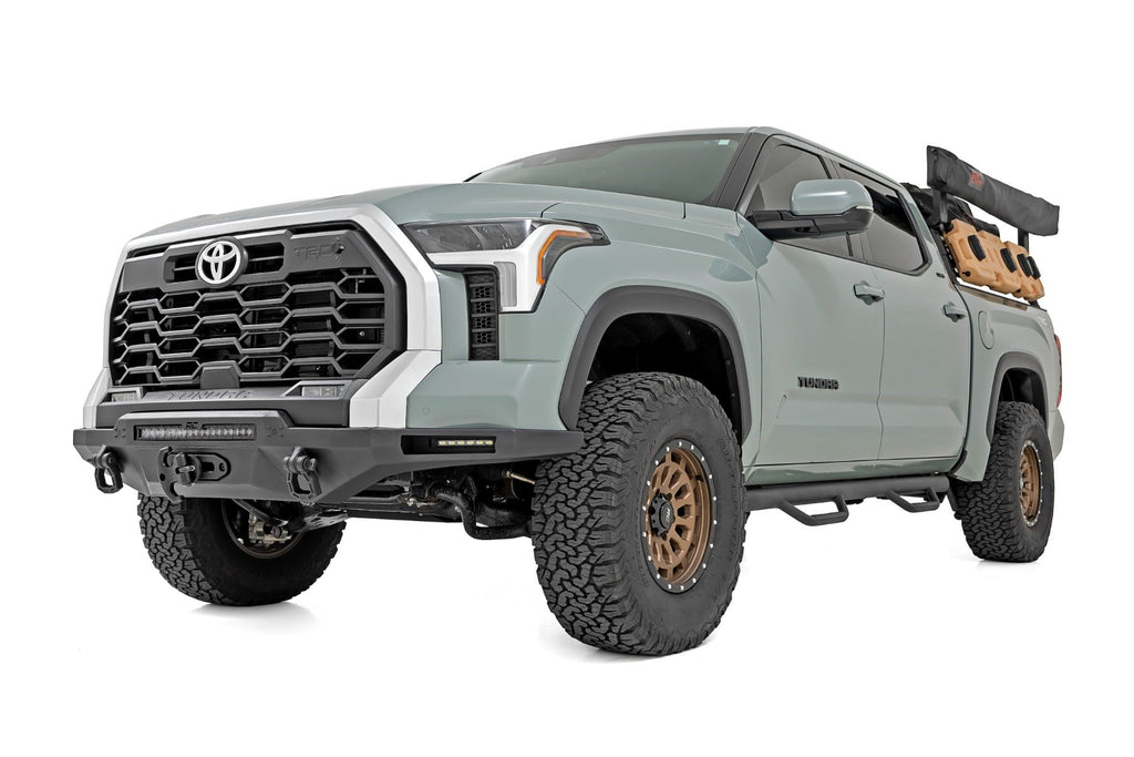 Hybrid Front Bumper | 12000S | Blk LED w/ White DRL | Toyota Tundra (22-25)