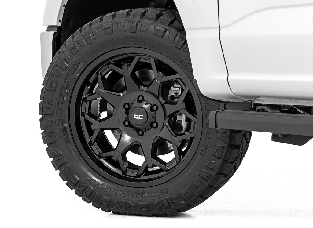 Rough Country 80 Series Wheel | One-Piece | Semi Gloss Black | 20x9 | 8x165 | 0mm