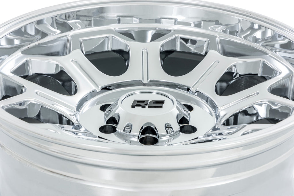 Rough Country 77 Series Wheel | One-Piece |Chrome | 22x12 | 8x180 | -44mm
