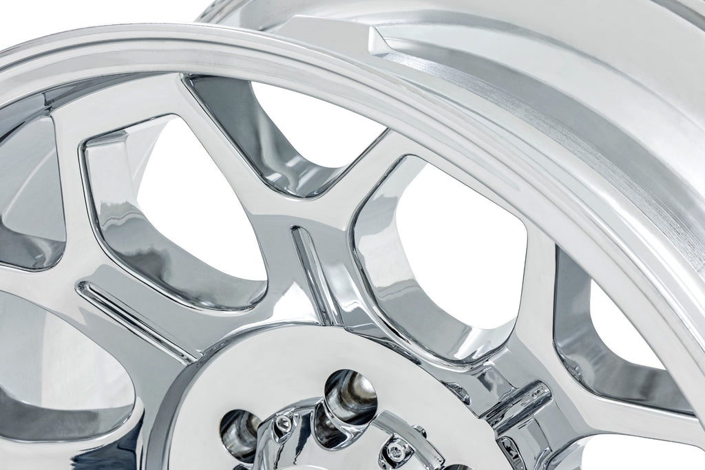 Rough Country 77 Series Wheel | One-Piece |Chrome | 22x12 | 8x6.5 | -44mm
