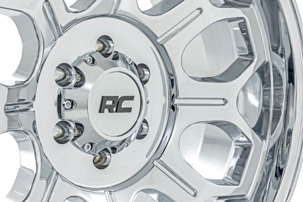 Rough Country 77 Series Wheel | One-Piece | Chrome | 20x10 | 6x135 | -25mm