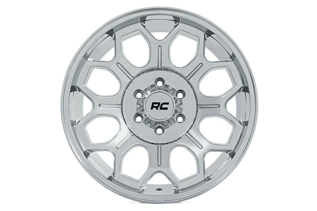 Rough Country 77 Series Wheel | One-Piece |Chrome | 22x12 | 6x135 | -44mm