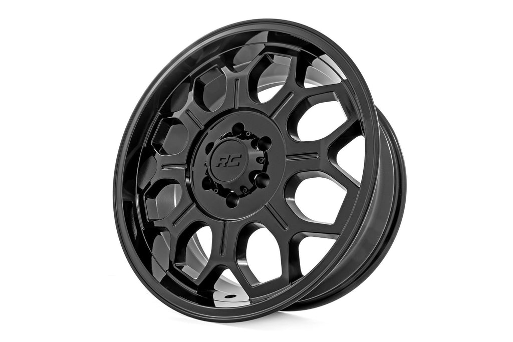 Rough Country 77 Series Wheel | One-Piece | Semi Gloss Black | 20x9 | 6x5.5 | -12mm