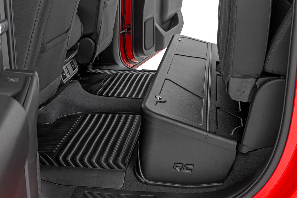 Under Seat Storage with Locking Lid | Crew Cab | Chevy/GMC 1500/2500HD/3500HD (19-25 & Classic)