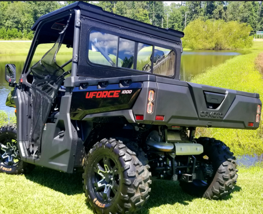 CFMoto UForce 1000/1000XL Glass Flip Down Windshield & Rear Windshield Armor Tech