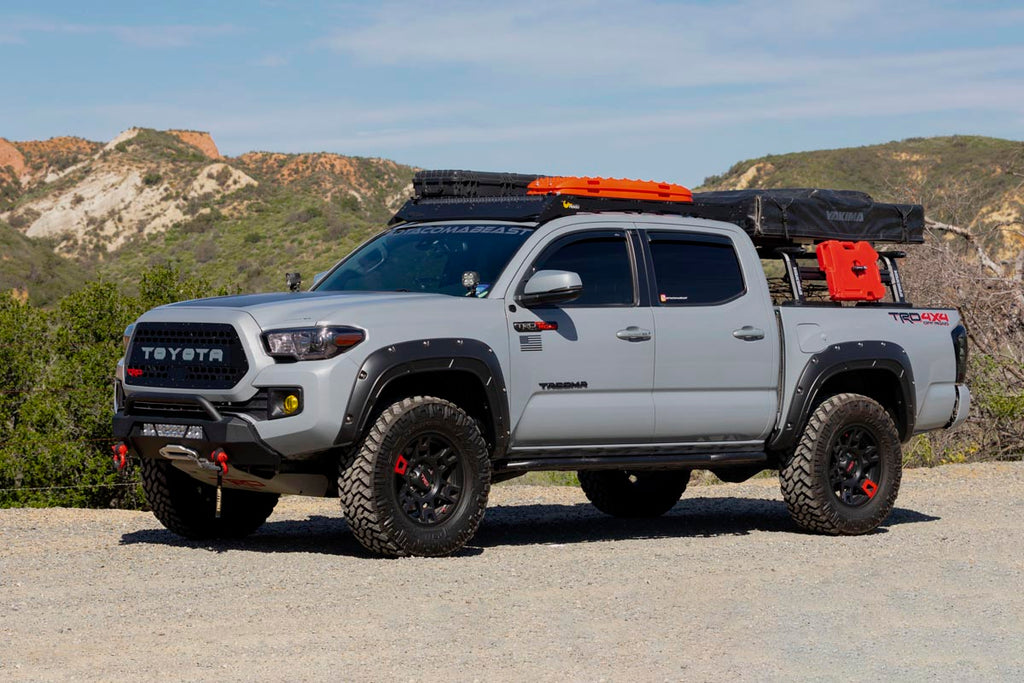 Rough Country Defender Pocket Fender Flare  | Silver | Toyota Tacoma (16-23)