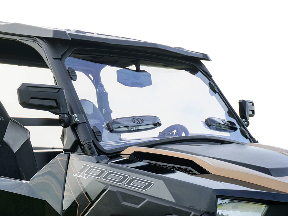 Polaris General Full Size Scratch Resistant Windshield With Sliding Vent 2016+