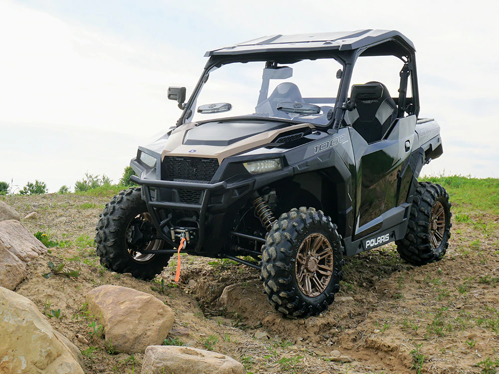 Polaris General Full Size Scratch Resistant Windshield With Sliding Vent 2016+