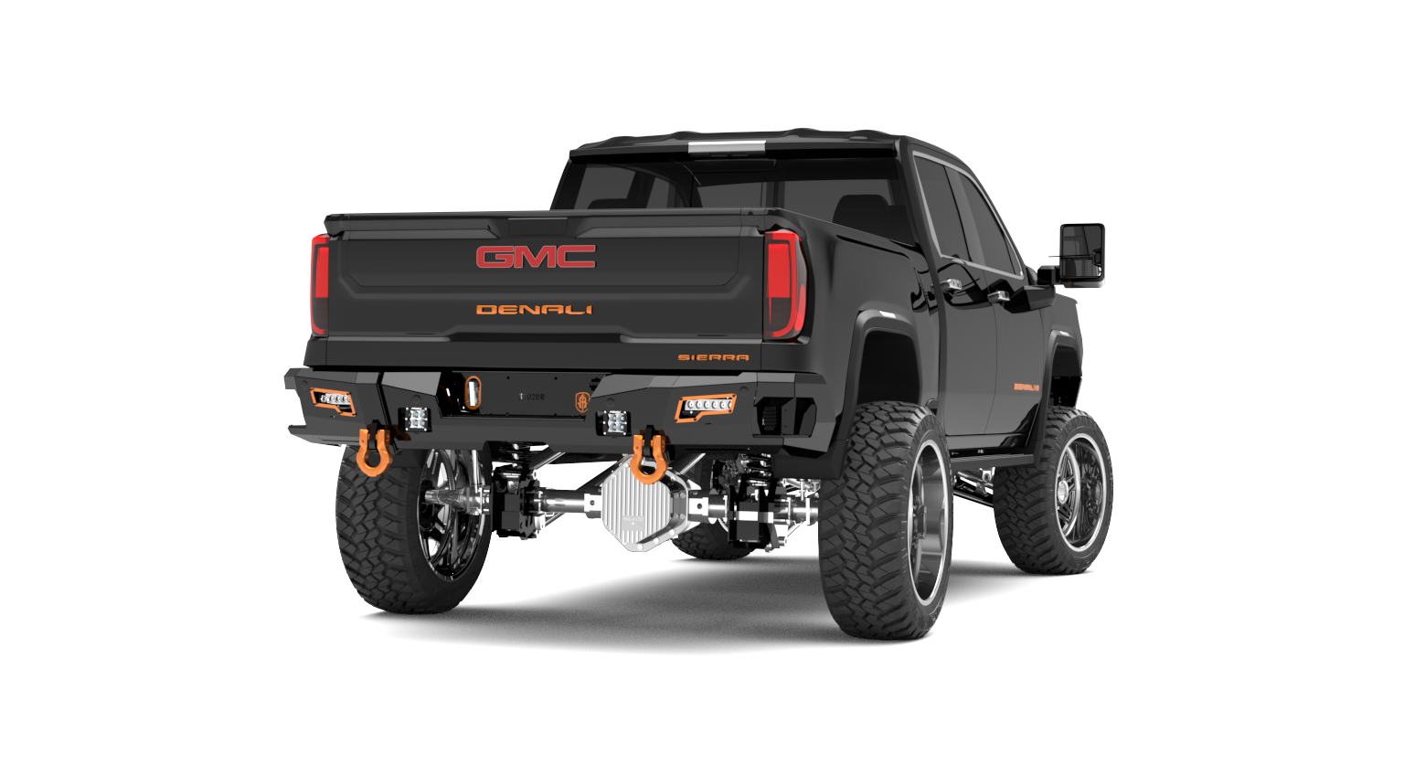 2020-2023 Chevy/Gmc 2500 Identity Rear Bumper / Shackles End Pods / Dual Pod &Amp; Single Row Light Pods / Beauty Ring / Hdwr Kit