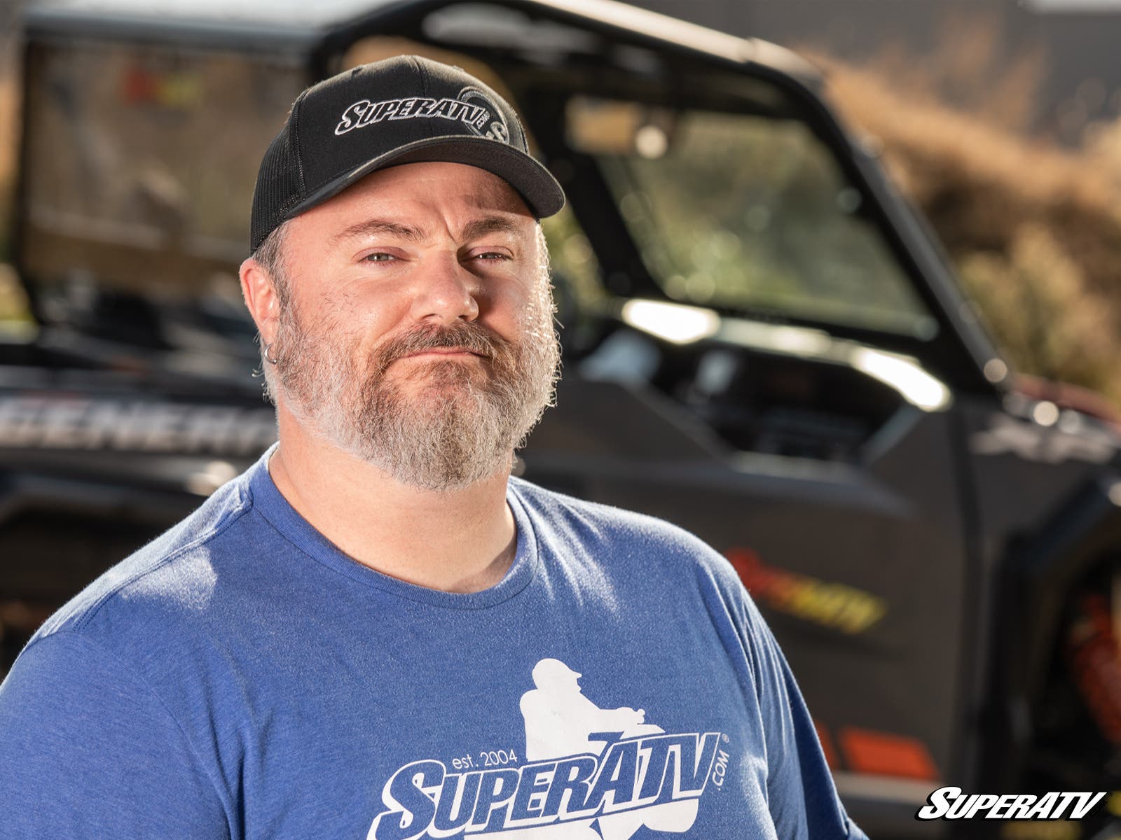 Black and White SuperATV Trucker Hat - Offroad Armor
