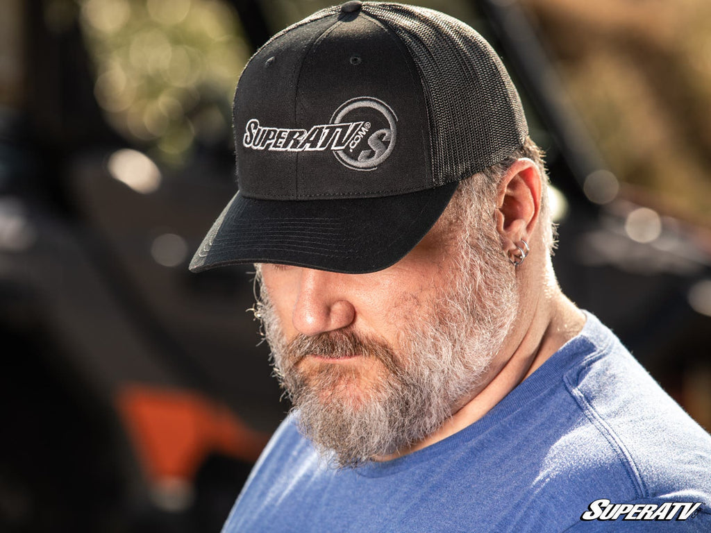 Black and White SuperATV Trucker Hat - Offroad Armor