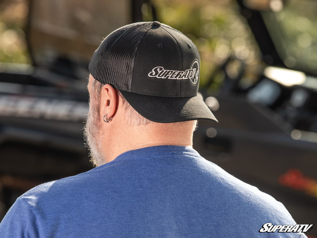 Black and White SuperATV Trucker Hat - Offroad Armor
