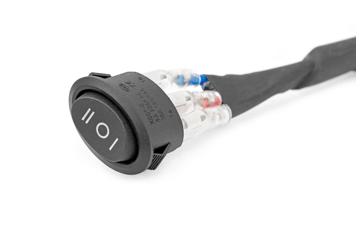 Rough Country Black Series LED Light | 20 Inch | Dual Row | White DRL