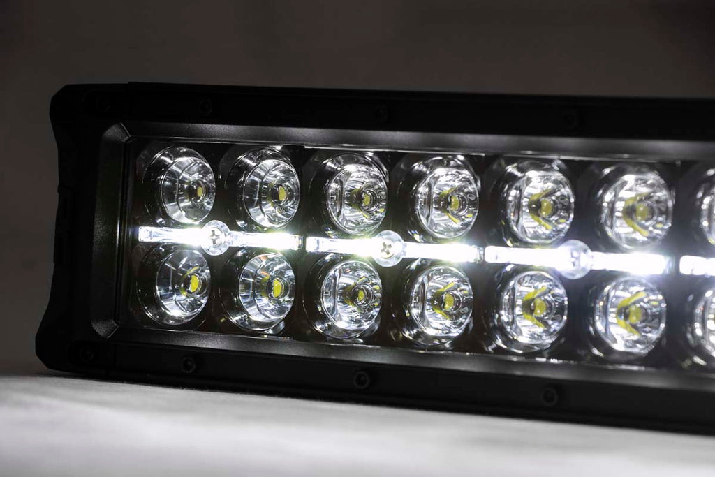 Rough Country Black Series LED | 40 Inch Light| Curved Dual Row | White DRL