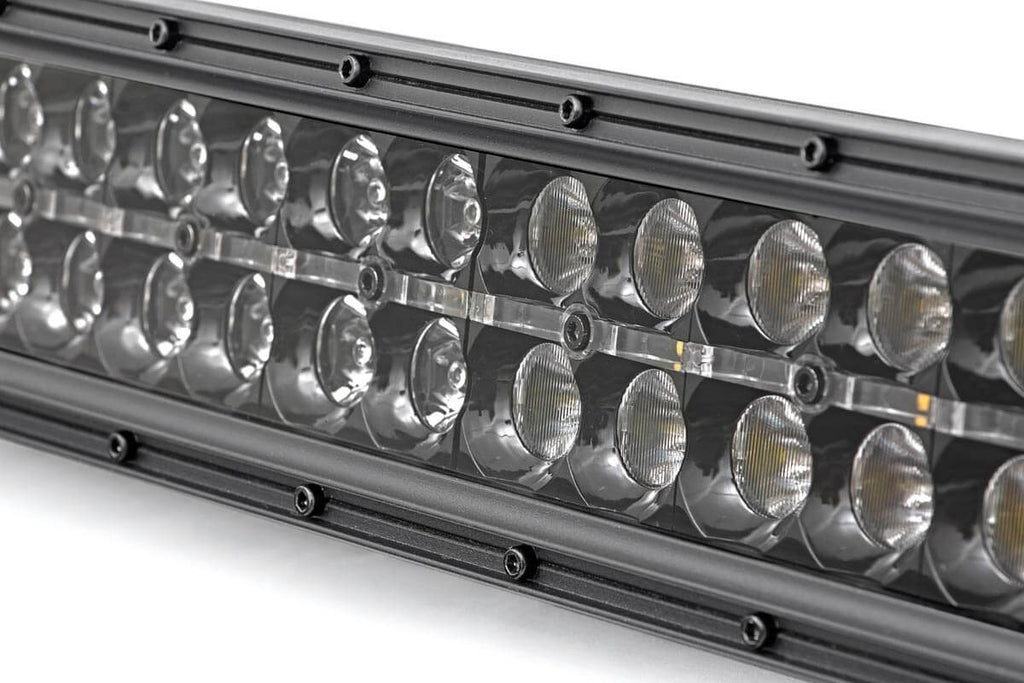 Rough Country Black Series LED Light | 12 Inch | Dual Row | White DRL