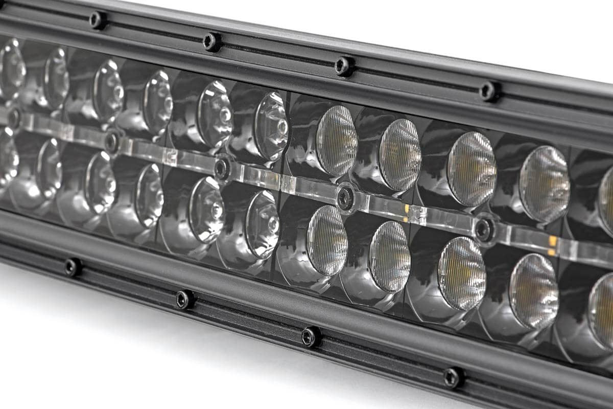 Rough Country Black Series LED Light | 12 Inch | Dual Row | White DRL
