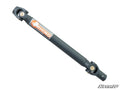 A durable, cylindrical metal Polaris General Heavy-Duty Prop Shaft from Rhino Driveline featuring universal joints at both ends. The dark gray shaft displays an orange and white logo, with a plain white background and “SuperATV” watermark in the lower rig