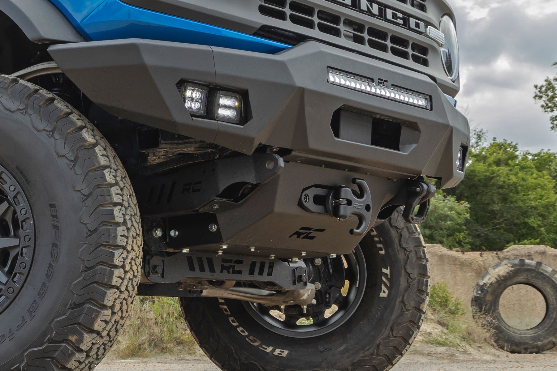 Rough Country Hidden Winch Mount | All Models | Ford Bronco 4WD (2021-2023)
