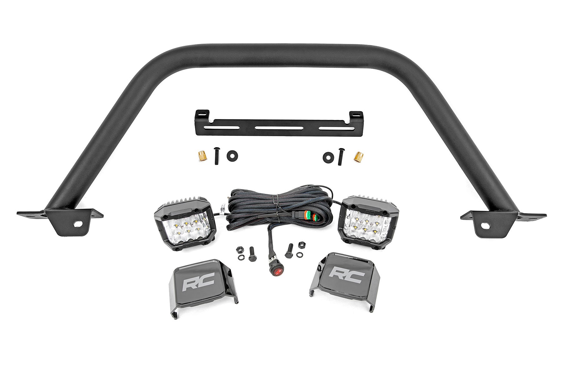 Rough Country Safari Bar | 3" OSRAM (Pair) | Wide | OE Modular Steel | Ford Bronco (21-23)