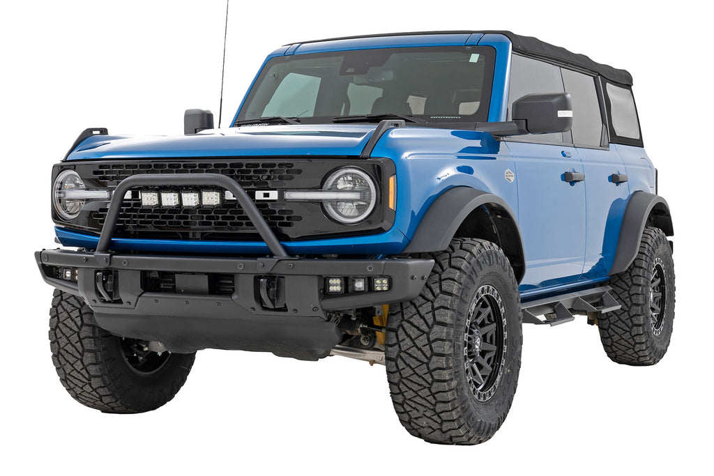 Rough Country Safari Bar | 3" OSRAM (Quad) | Wide | OE Modular Steel | Ford Bronco (21-23)