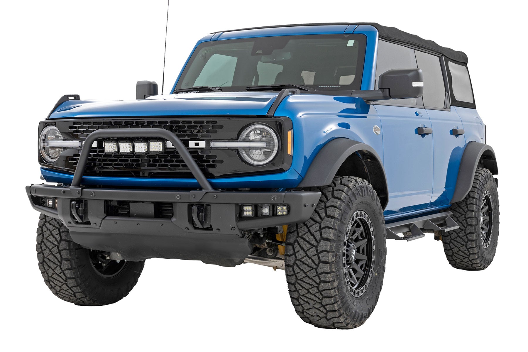 Rough Country Safari Bar | 3" OSRAM (Quad) | Wide | OE Modular Steel | Ford Bronco (21-23)