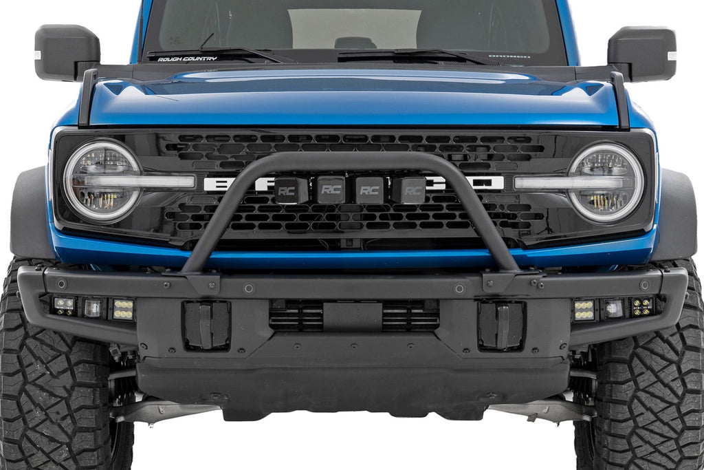 Rough Country Safari Bar | 3" OSRAM (Quad) | Wide | OE Modular Steel | Ford Bronco (21-23)