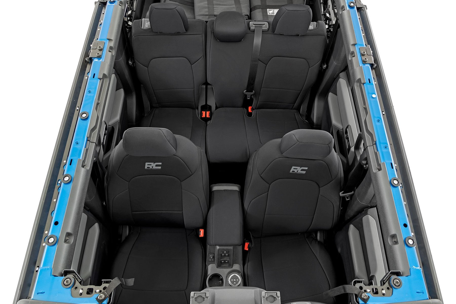 Rough Country Seat Covers | Bucket Seats | FR & RR | Ford Bronco 4WD (2021-2023)